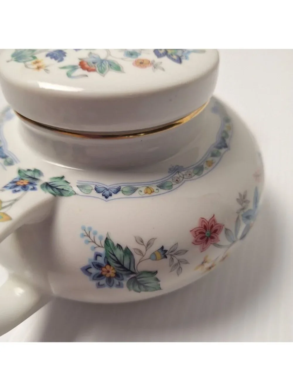 VINTAGE ANDREA BY SADEK TEAPOT DISCONTIUNUED GARDEN OF INDIA PATTERN JAPAN